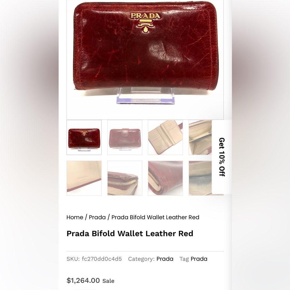 PRADA - Rare Compact Wallet - Picture 13 of 13